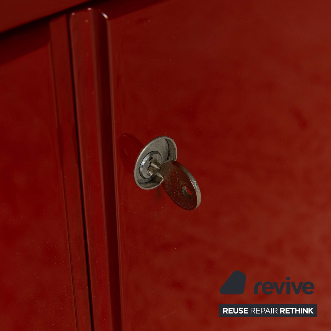 B&amp;B Italia Olinto Wooden Sideboard Red