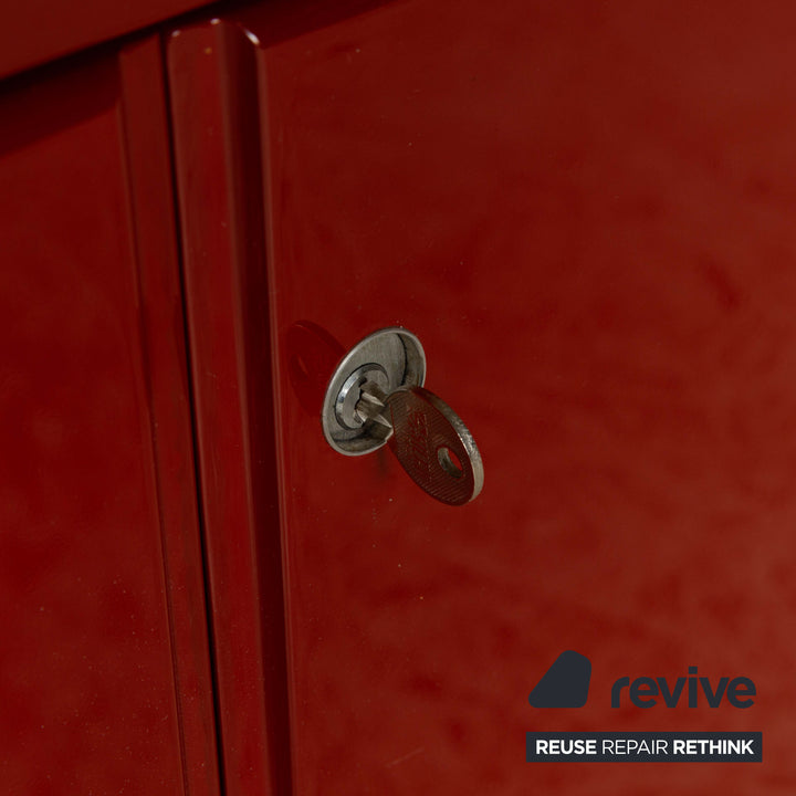 B&amp;B Italia Olinto Wooden Sideboard Red