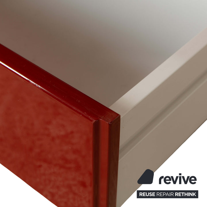 B&amp;B Italia Olinto Wooden Sideboard Red