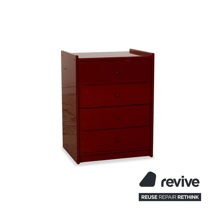 B&amp;B Italia Olinto Wooden Sideboard Red