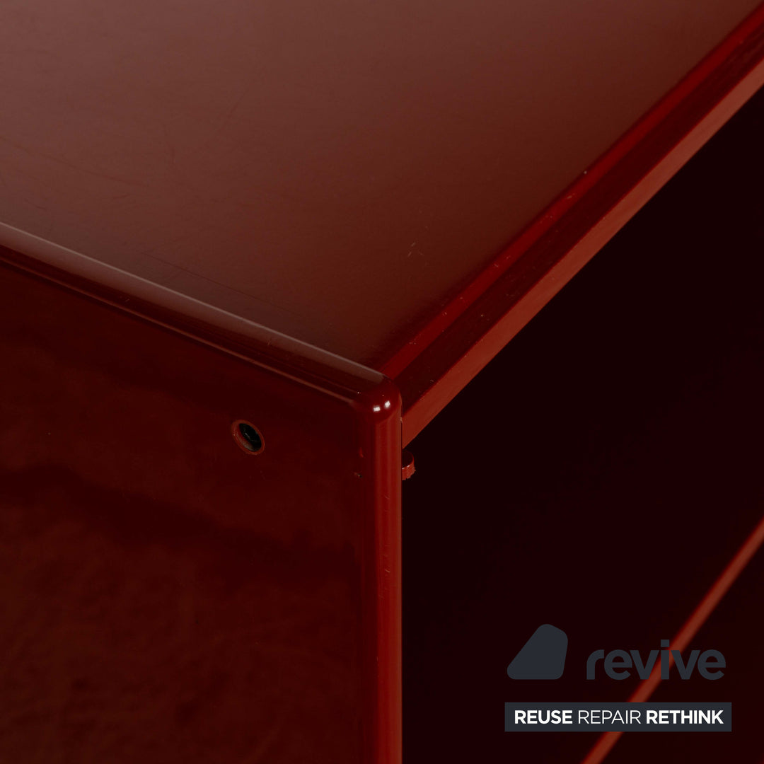 B&amp;B Italia Olinto Wooden Sideboard Red