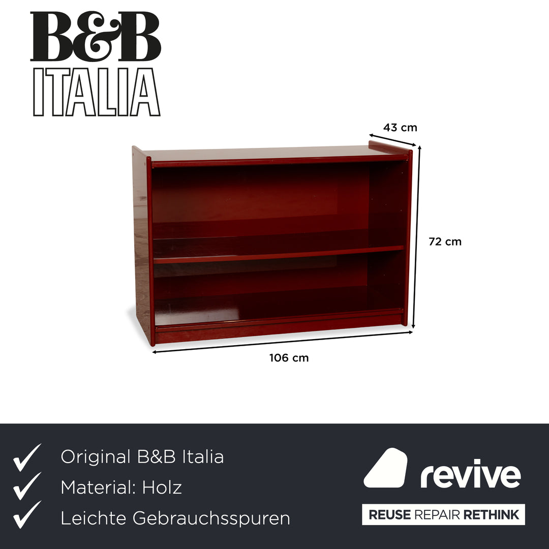 B&amp;B Italia Olinto Wooden Sideboard Red