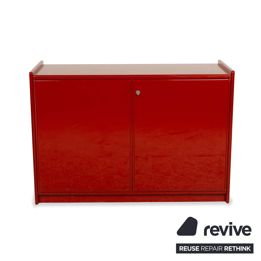 B&amp;B Italia Olinto Wooden Sideboard Red