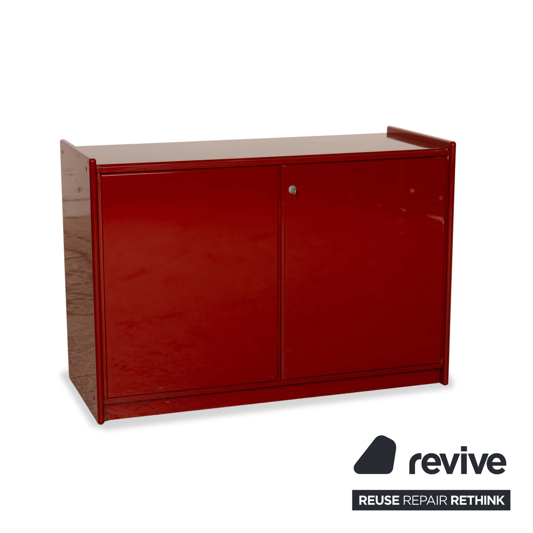 B&amp;B Italia Olinto Wooden Sideboard Red