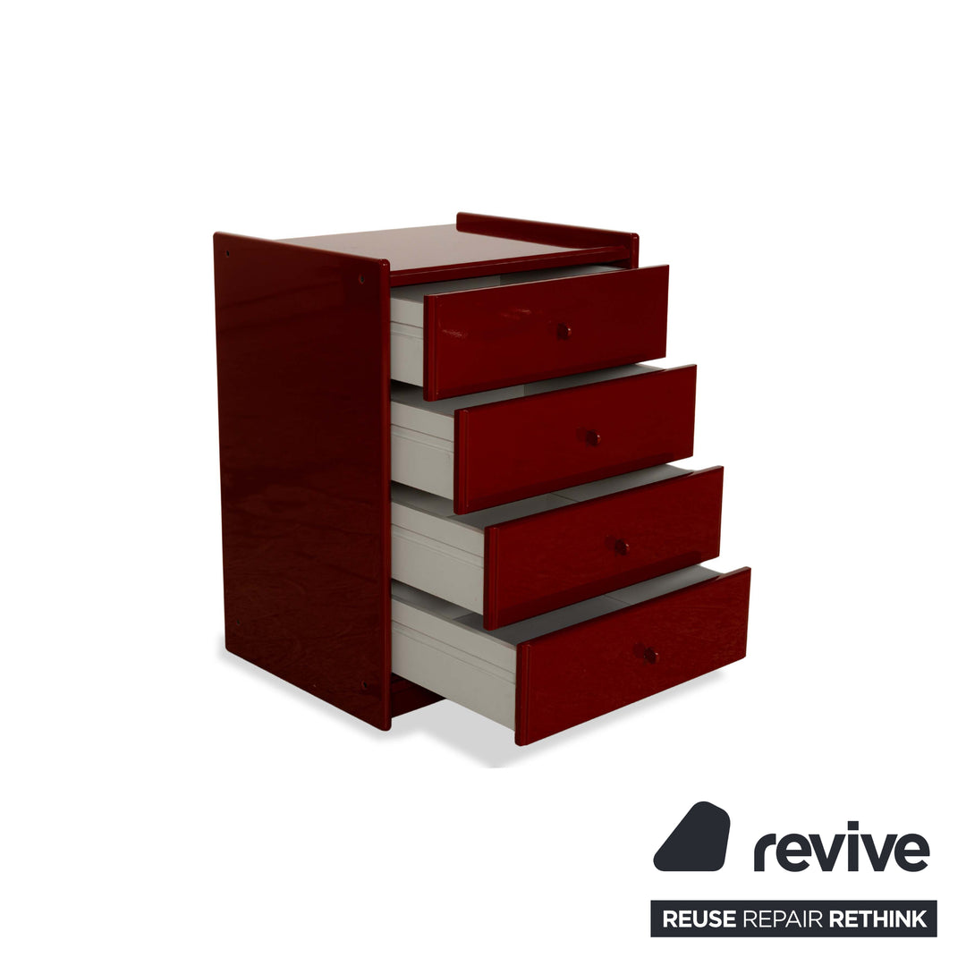B&amp;B Italia Olinto Wooden Sideboard Red