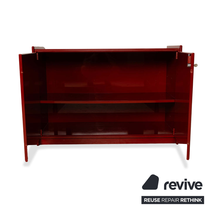 B&amp;B Italia Olinto Wooden Sideboard Red