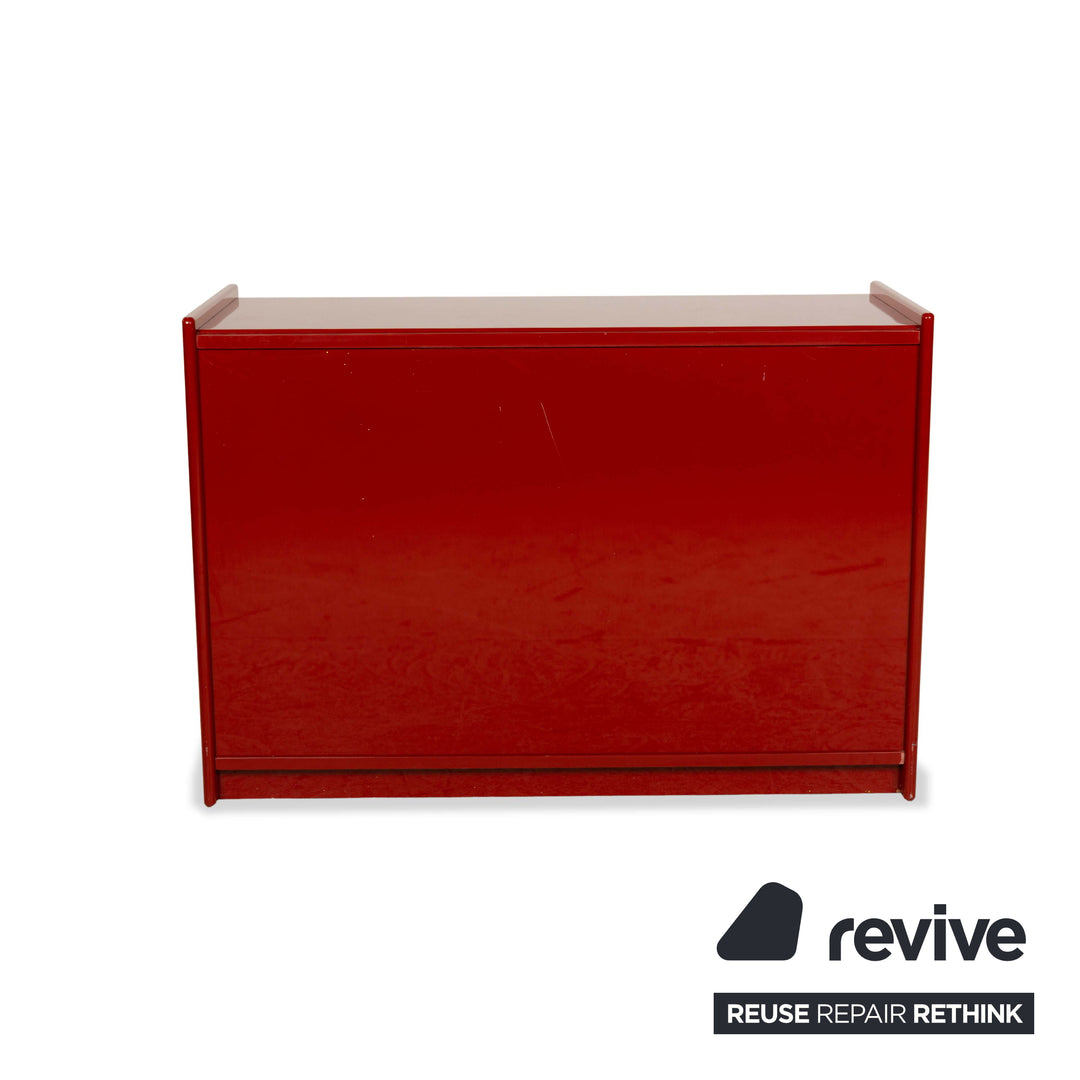 B&amp;B Italia Olinto Wooden Sideboard Red