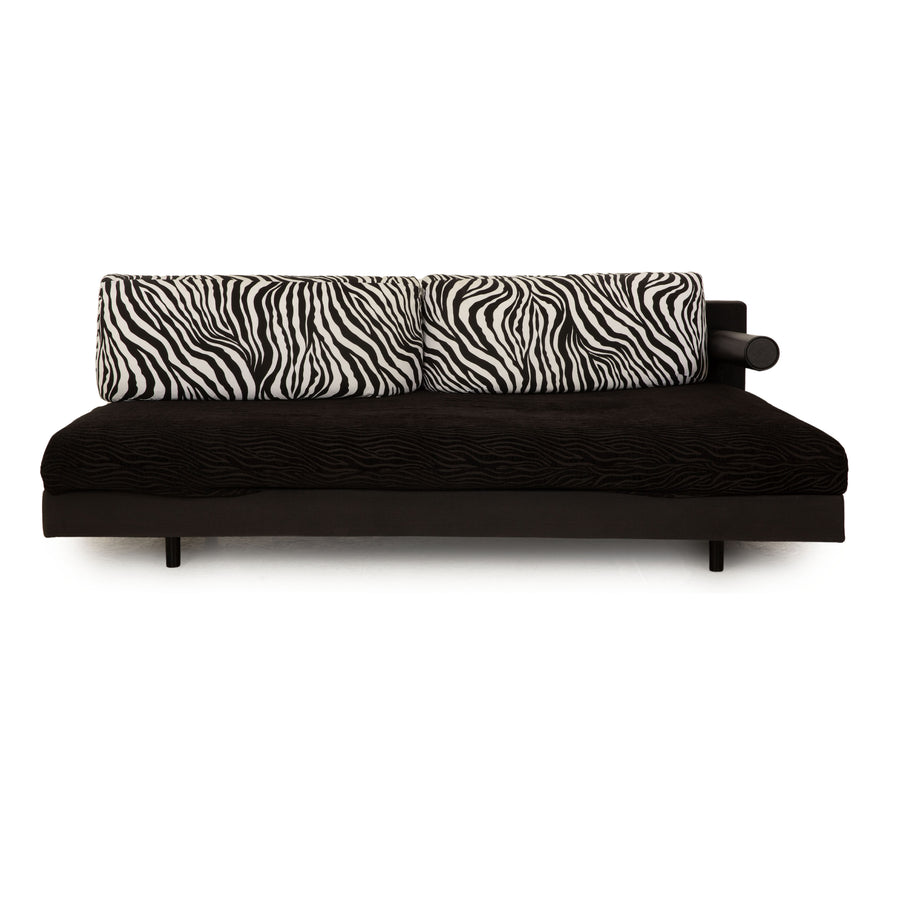 Canapé trois places en tissu B&amp;B Italia Sity, noir et blanc