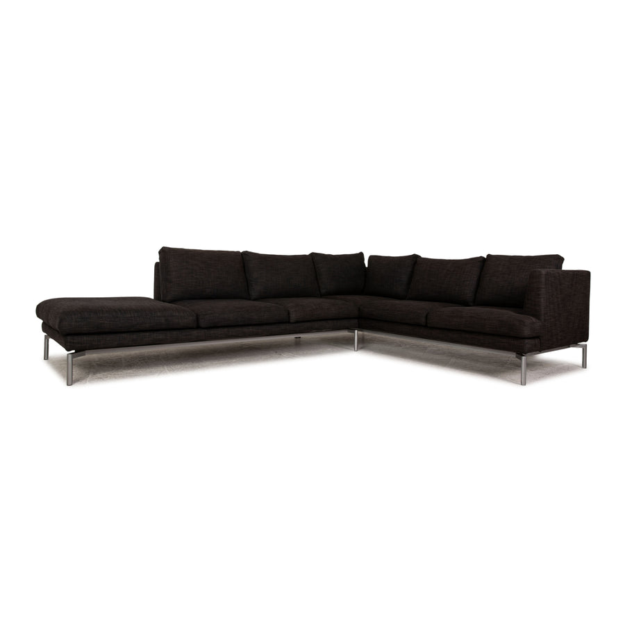 B&amp;B Italia canapé d'angle en tissu gris canapé méridienne gauche