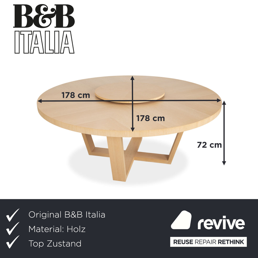 B&B Italia Xilos Maxalto Esstisch Holz Braun Funktion