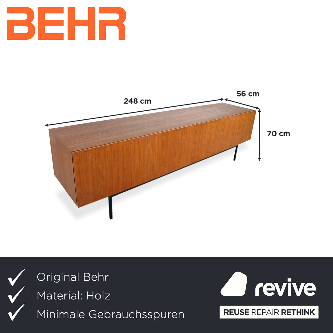 Behr B40 Dieter Waeckerlin Sideboard Teak Holz Braun Mid-Century