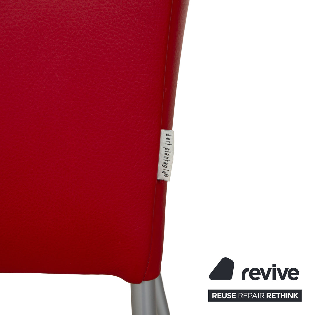 bert plantagie ARC-E Leder Stuhl Rot Esszimmer