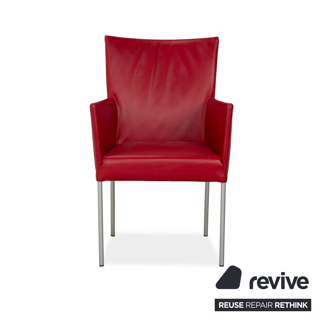 bert plantagie ARC-E Leder Stuhl Rot Esszimmer