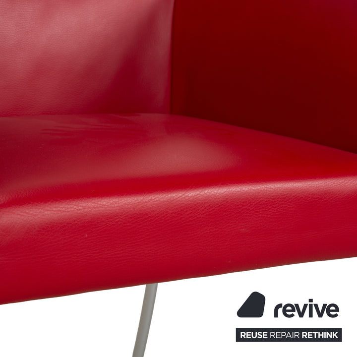 bert plantagie ARC-E Leder Stuhl Rot Esszimmer