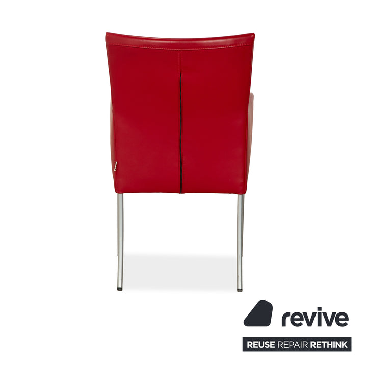 bert plantagie ARC-E Leder Stuhl Rot Esszimmer