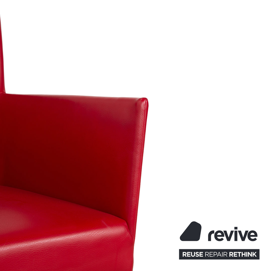 bert plantagie ARC-E Leder Stuhl Rot Esszimmer