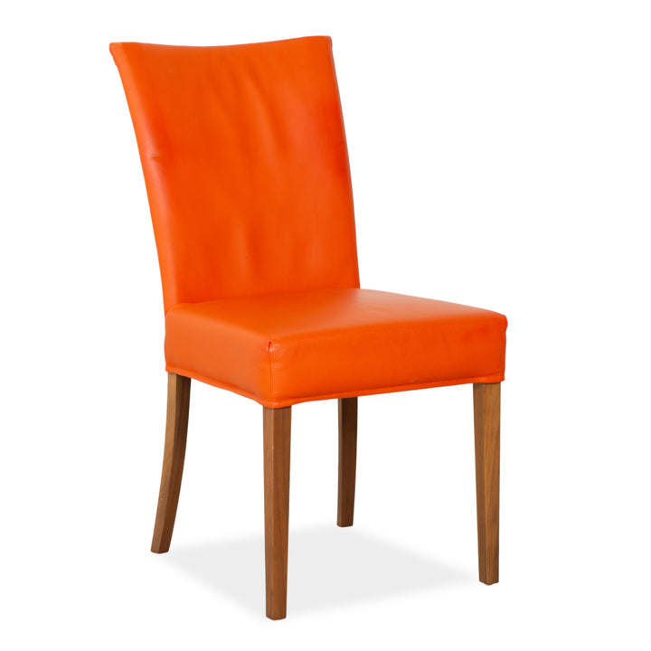 Fauteuil en cuir orange Bert Plantagie