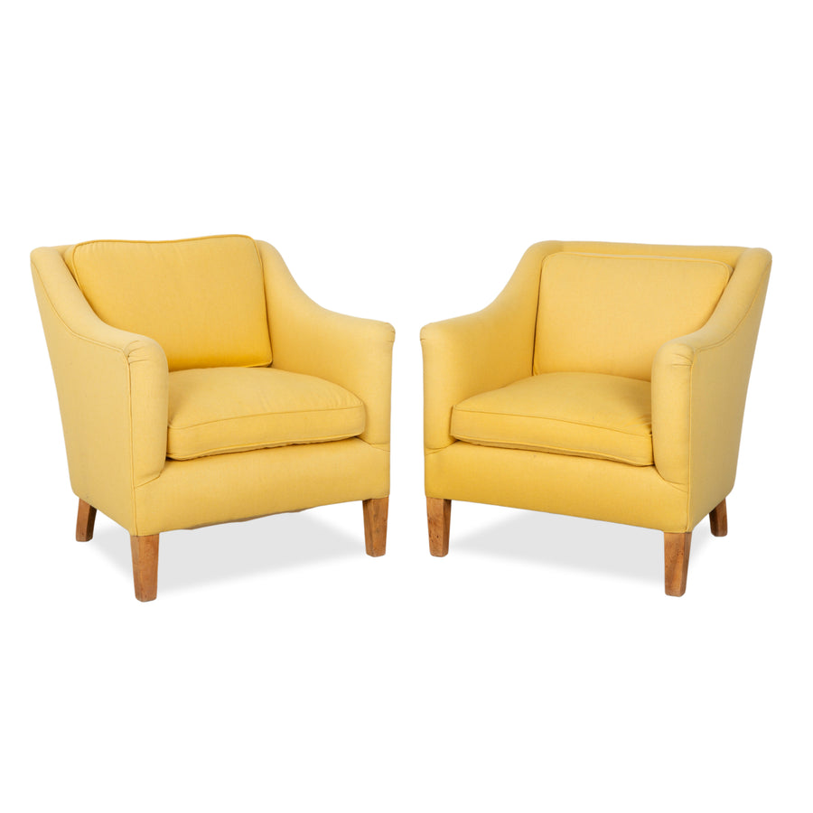 Tissu Bielefeld Workshops 2x Fauteuil Jaune
