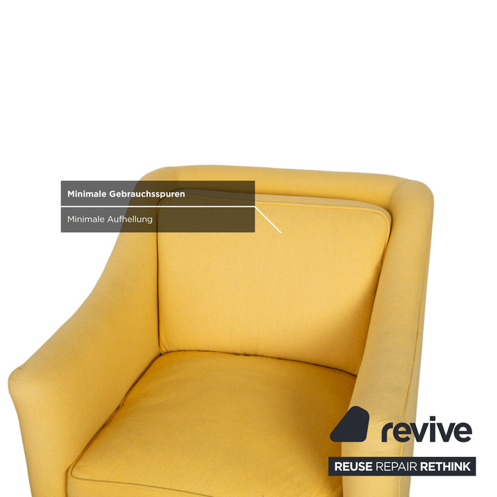 Tissu Bielefeld Workshops 2x Fauteuil Jaune