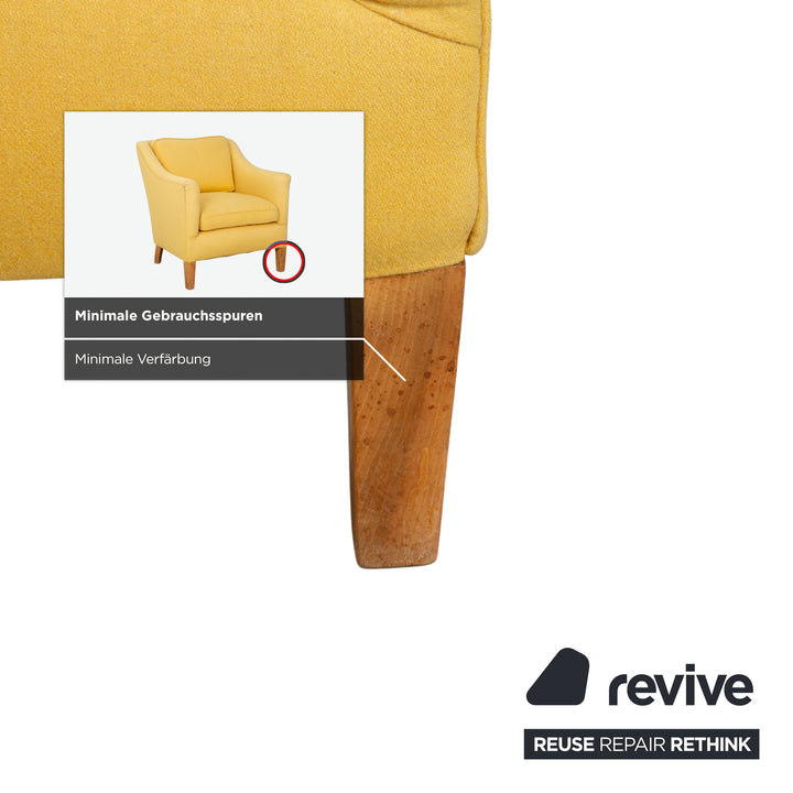 Tissu Bielefeld Workshops 2x Fauteuil Jaune