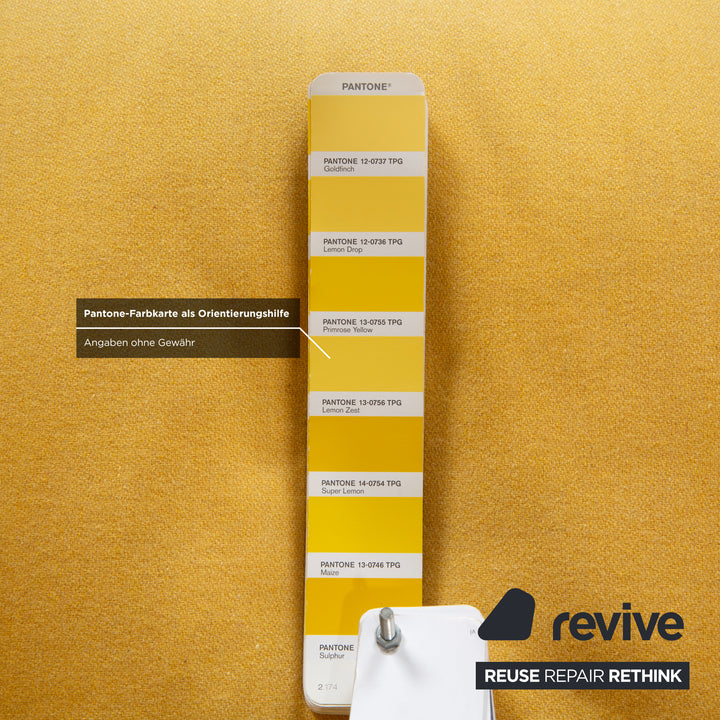 Tissu Bielefeld Workshops 2x Fauteuil Jaune