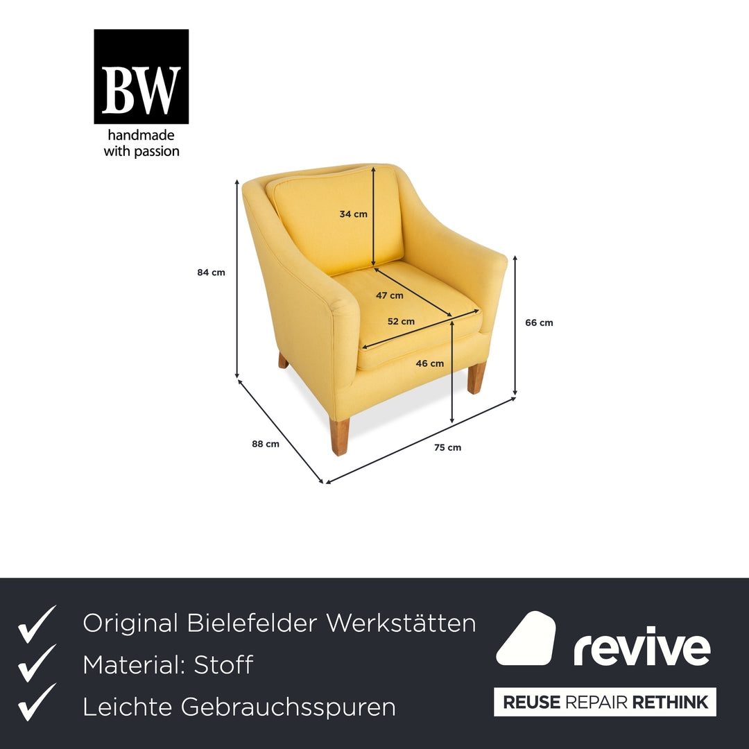 Bielefelder Werkstätten Stoff Sessel Gelb