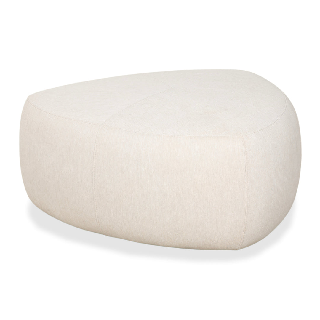 Tabouret en tissu Bermuda BoConcept, blanc crème