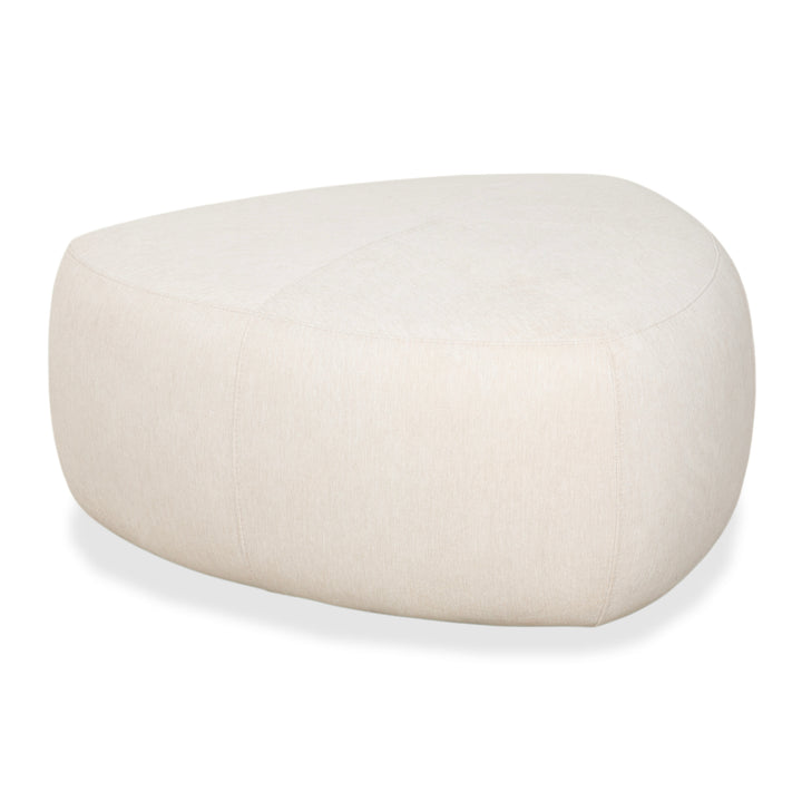 Tabouret en tissu Bermuda BoConcept, blanc crème