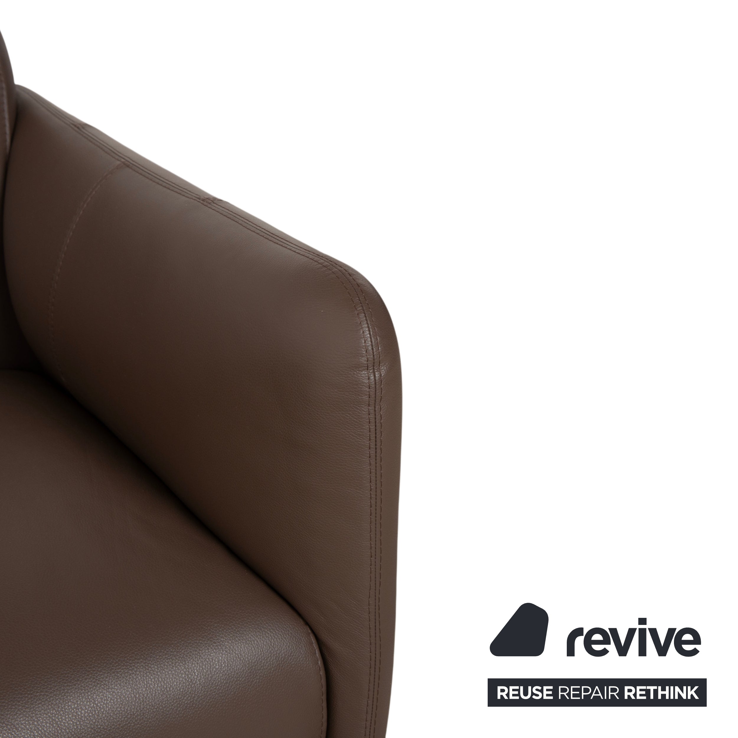 BoConcept Berne Leder Dreisitzer Braun Taupe Sofa Couch