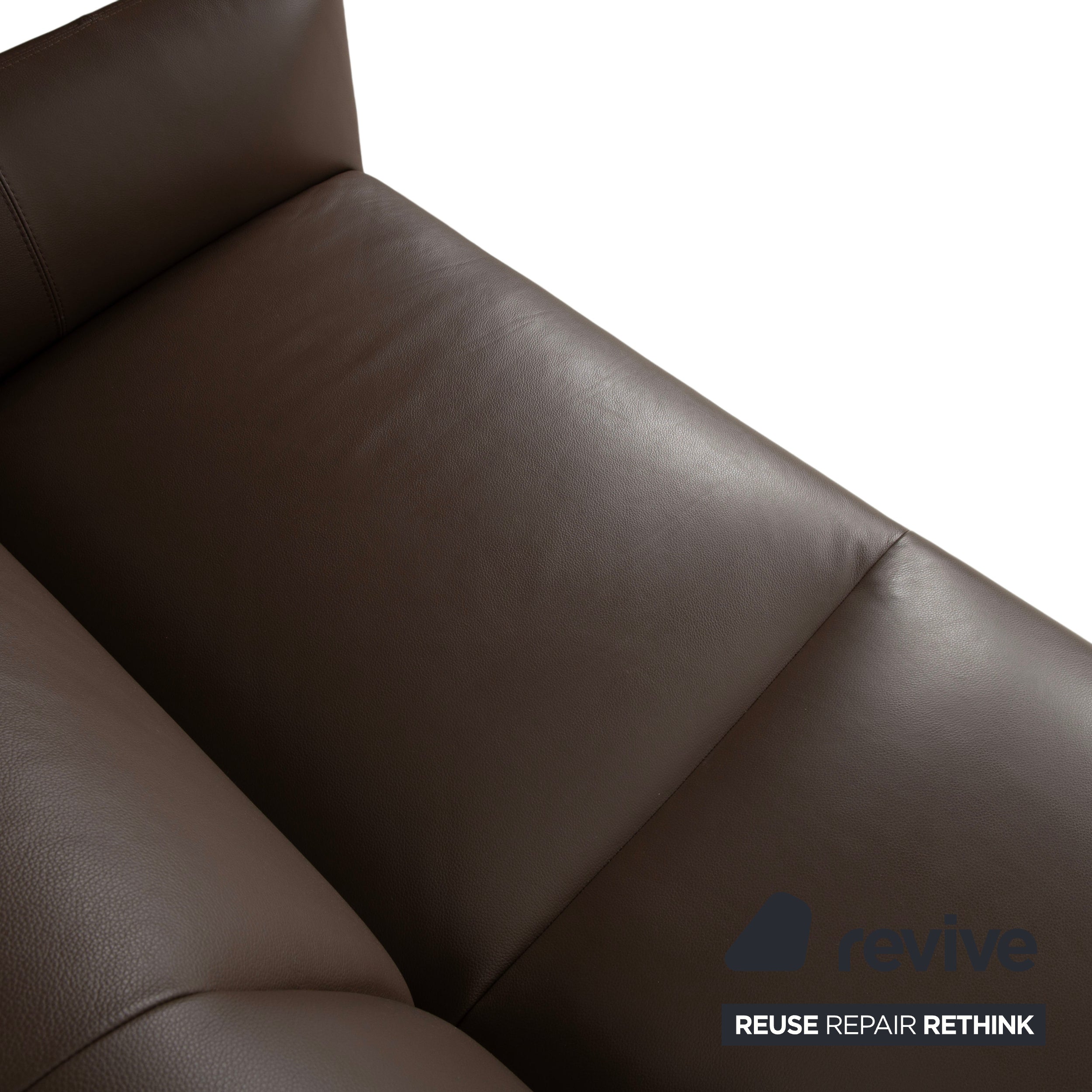 BoConcept Berne Leder Dreisitzer Braun Taupe Sofa Couch