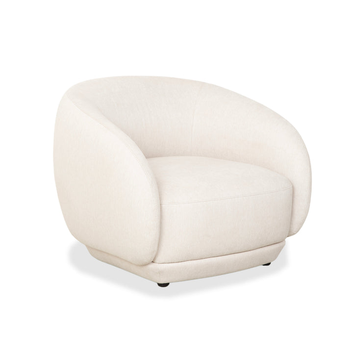 Fauteuil en tissu BoConcept Bolzano beige crème