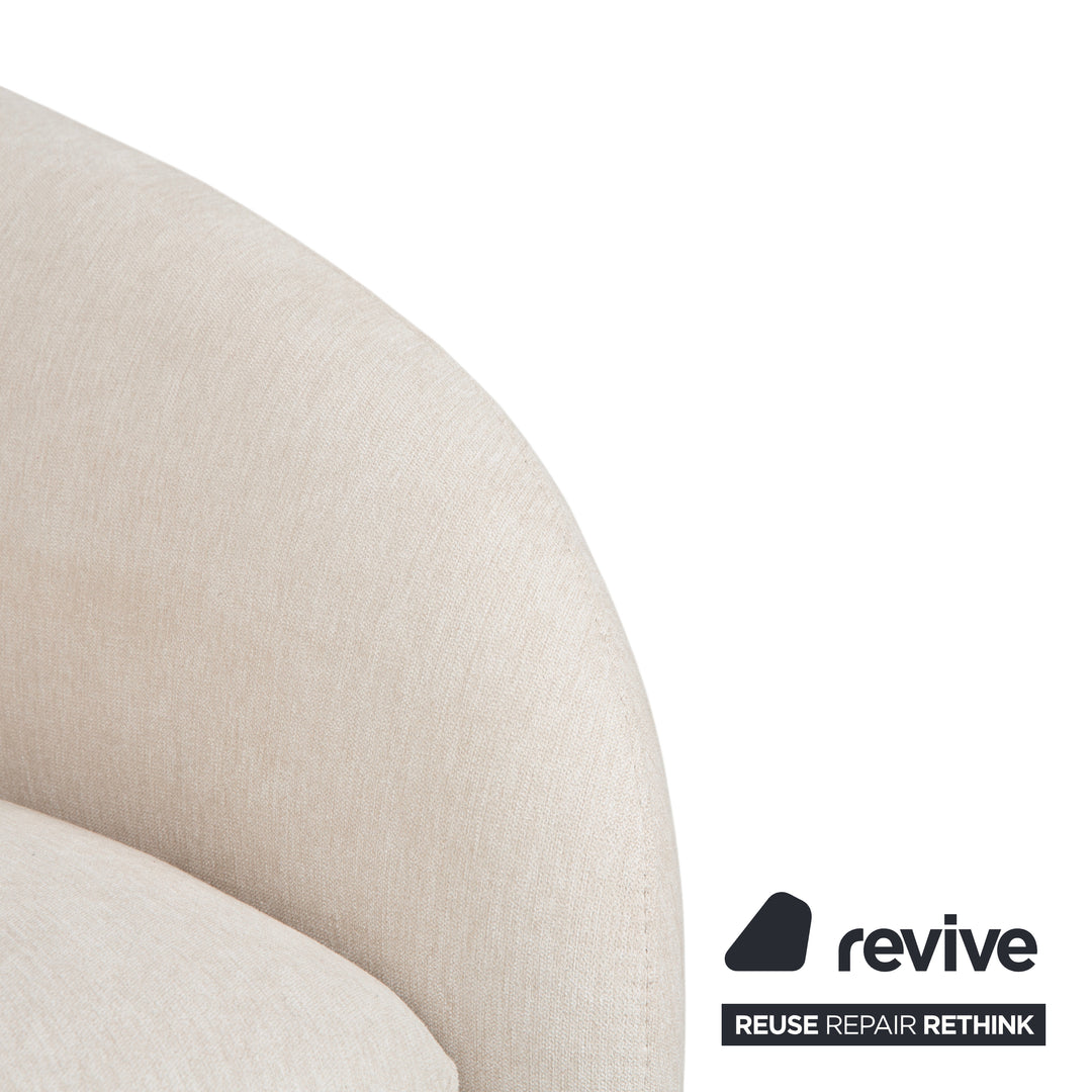Fauteuil en tissu BoConcept Bolzano beige crème