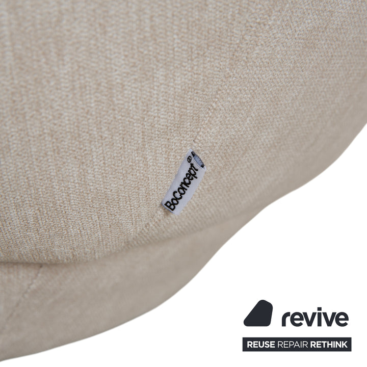 Fauteuil en tissu BoConcept Bolzano beige crème