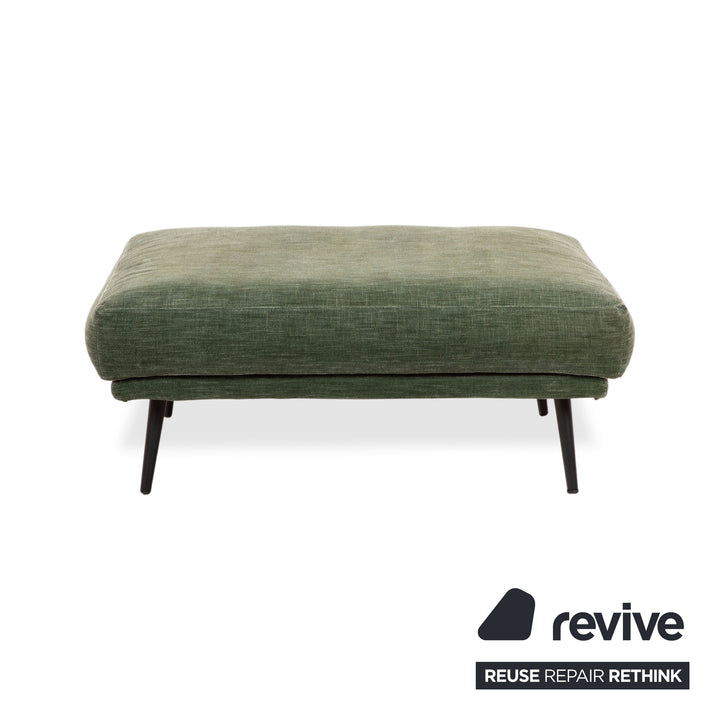 BoConcept Carlton Garnitur Stoff Dreisitzer Hocker Grün Moos Sofa Couch