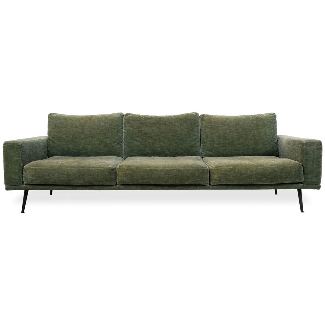 BoConcept Carlton Stoff Dreisitzer Grün Moos Sofa Couch