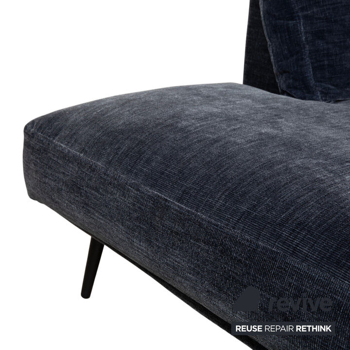 BoConcept Carlton Fabric Corner Sofa Blue Chaise Left Couch