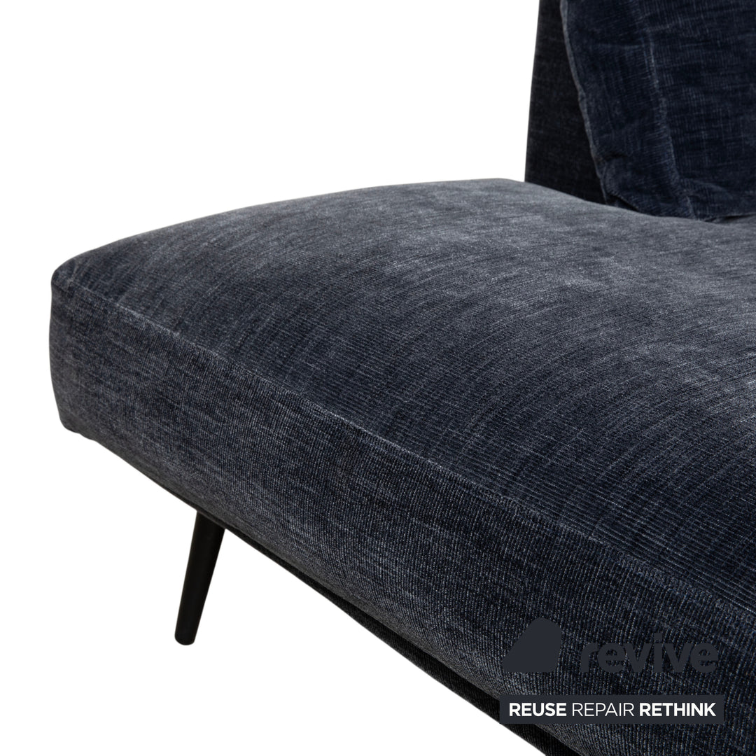 BoConcept Carlton Stoff Ecksofa Blau Recamiere Links Couch