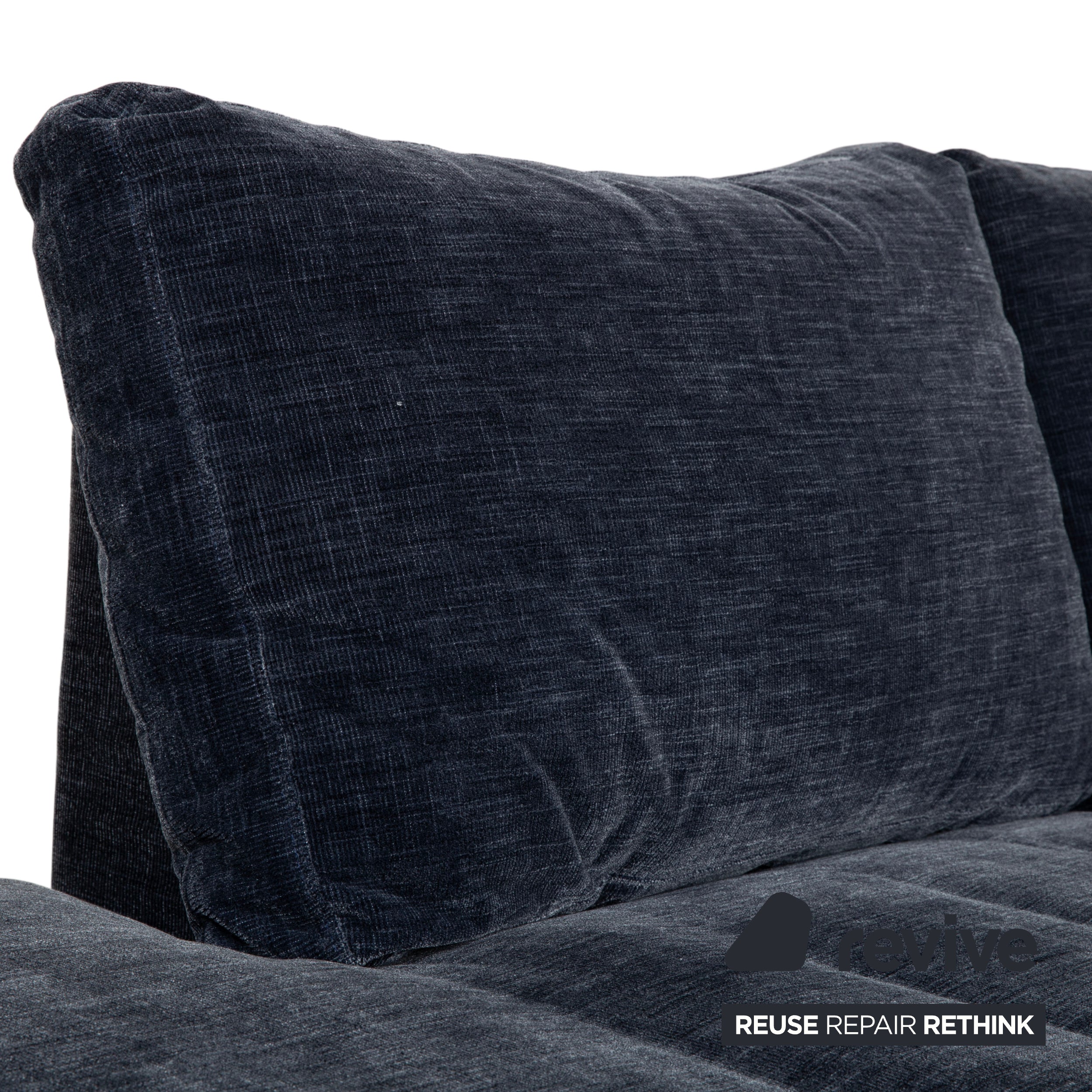 BoConcept Carlton Stoff Ecksofa Blau Recamiere Links Couch