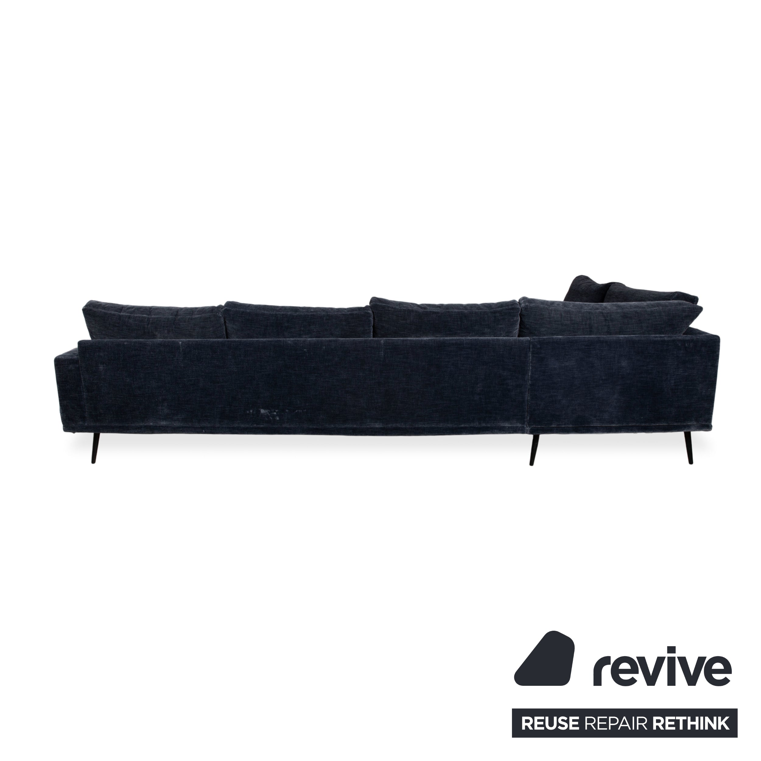 BoConcept Carlton Stoff Ecksofa Blau Recamiere Links Couch