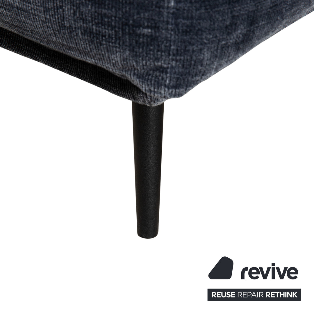 BoConcept Carlton Stoff Ecksofa Blau Recamiere Links Couch