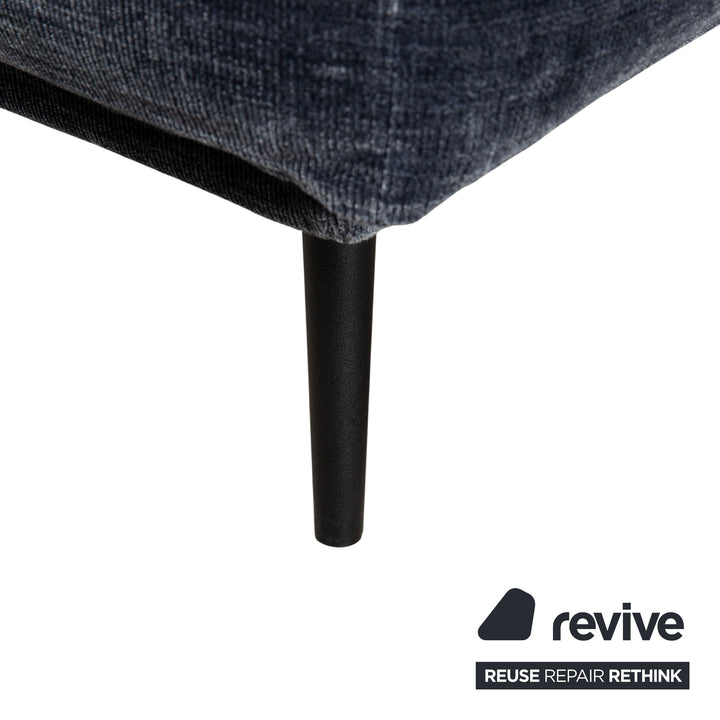 BoConcept Carlton Stoff Ecksofa Blau Recamiere Links Couch