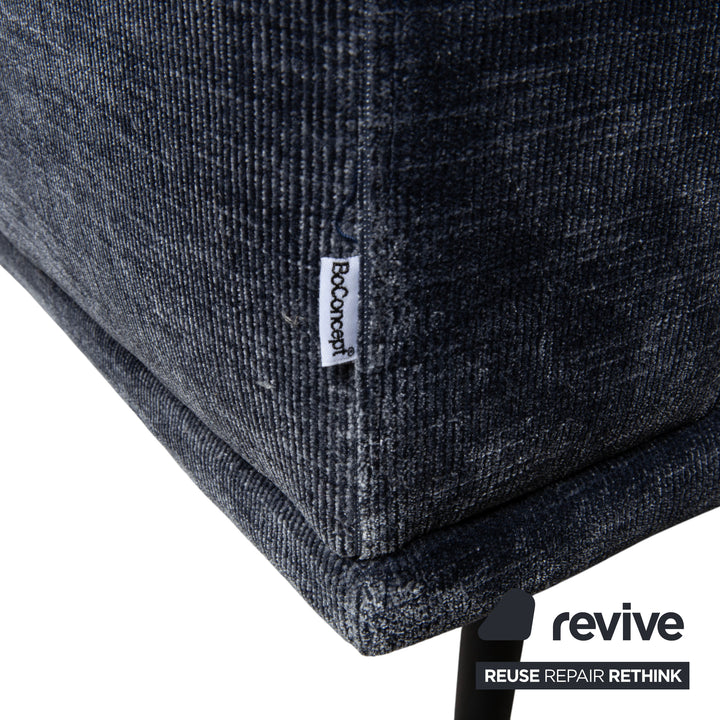 BoConcept Carlton Stoff Ecksofa Blau Recamiere Links Couch