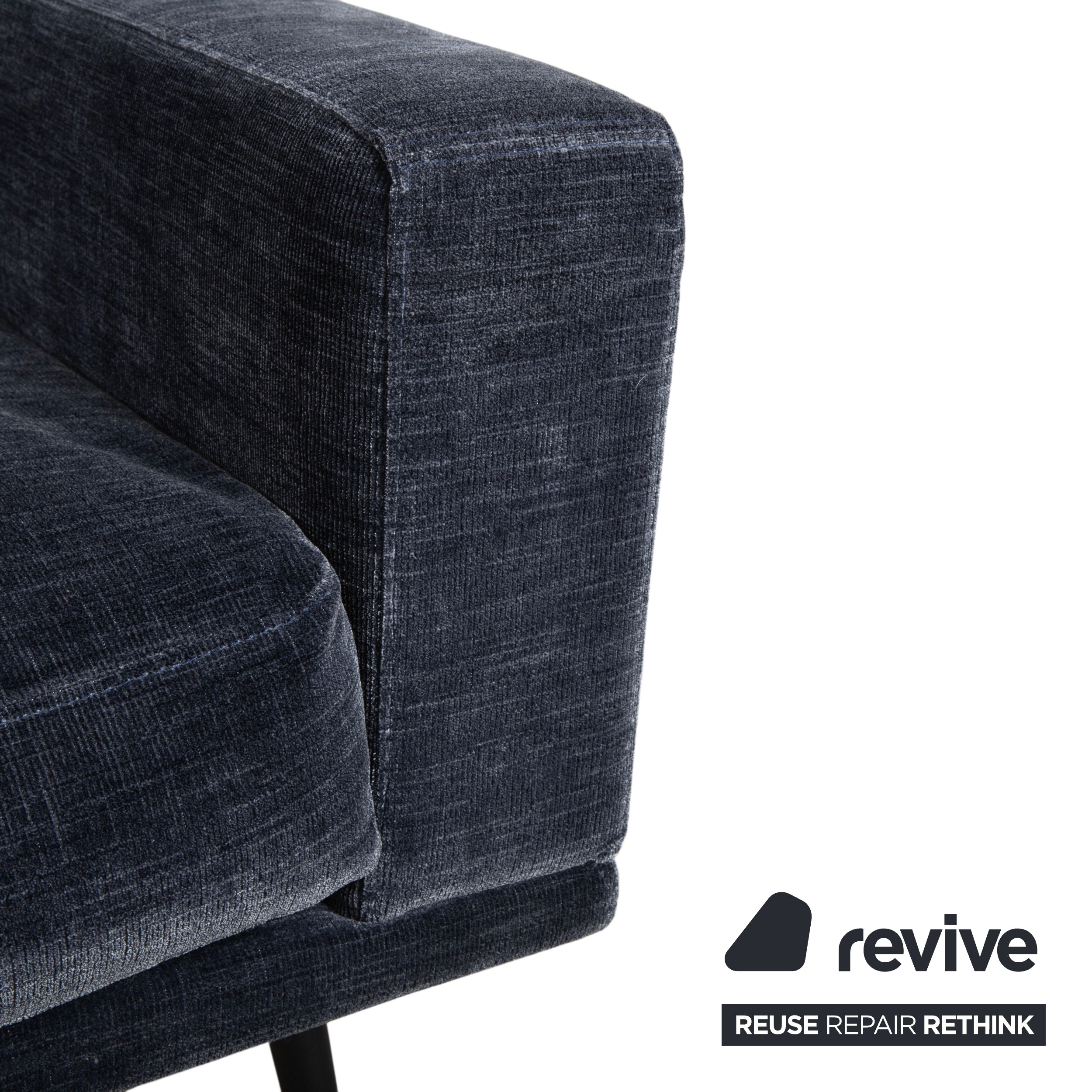 BoConcept Carlton Stoff Ecksofa Blau Recamiere Links Couch