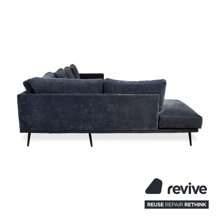 BoConcept Carlton Stoff Ecksofa Blau Recamiere Links Couch