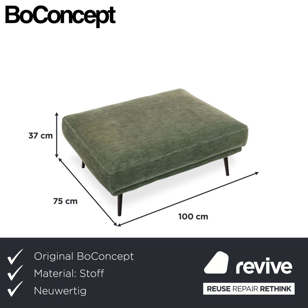 BoConcept Carlton Stoff Hocker Grün Moos