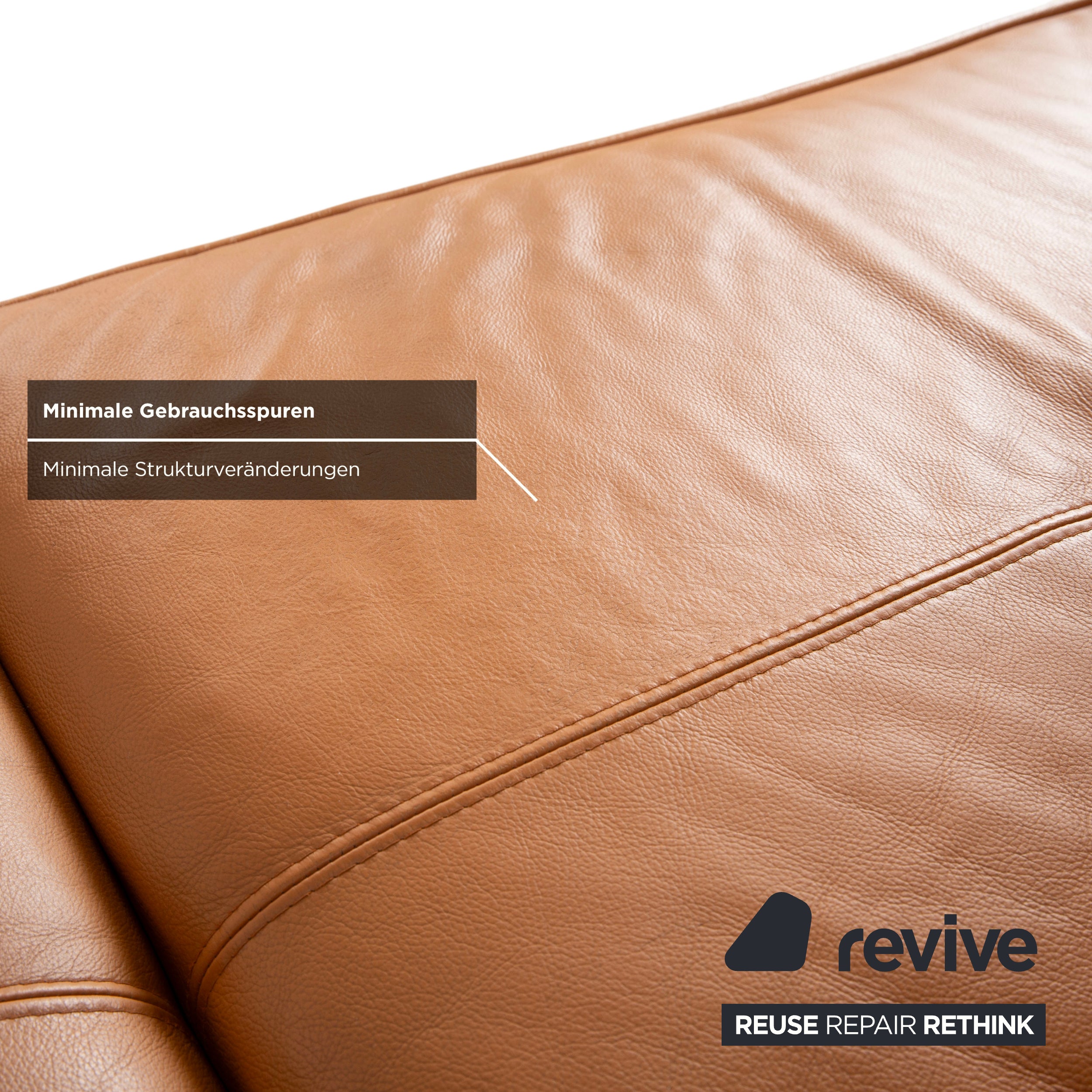 BoConcept Carmo Leather Corner Sofa Brown Cognac Sofa Couch