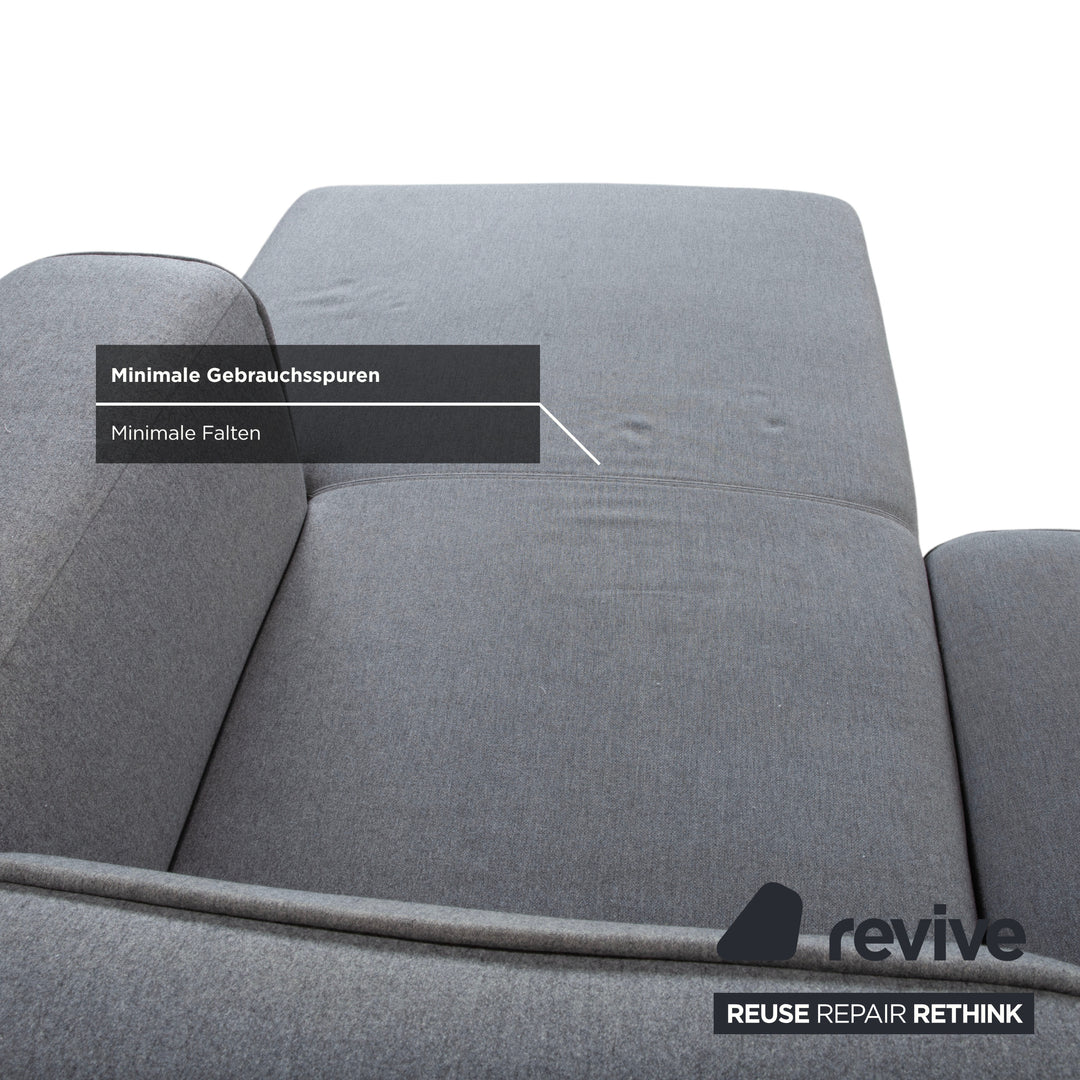 BoConcept Carmo Stoff Ecksofa Grau Sofa Couch