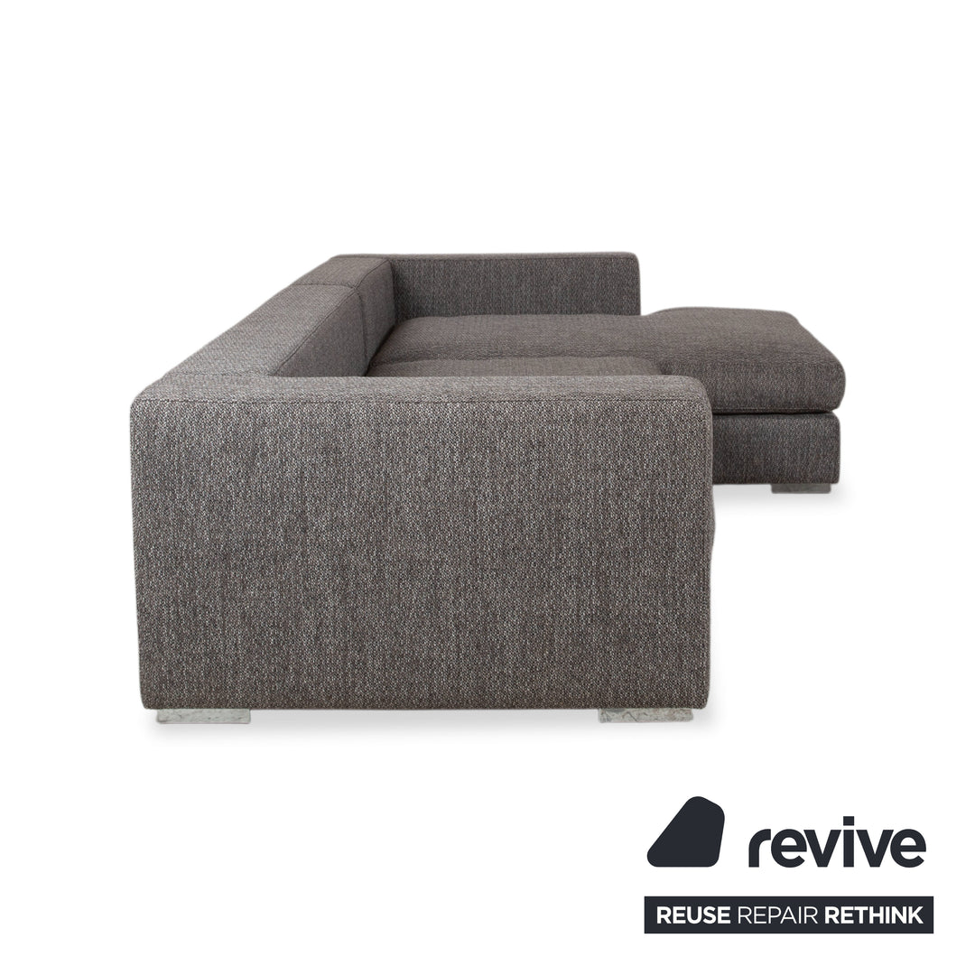 BoConcept Cenova Sofa Fabric Corner Sofa Ottoman Grey Sofa Couch