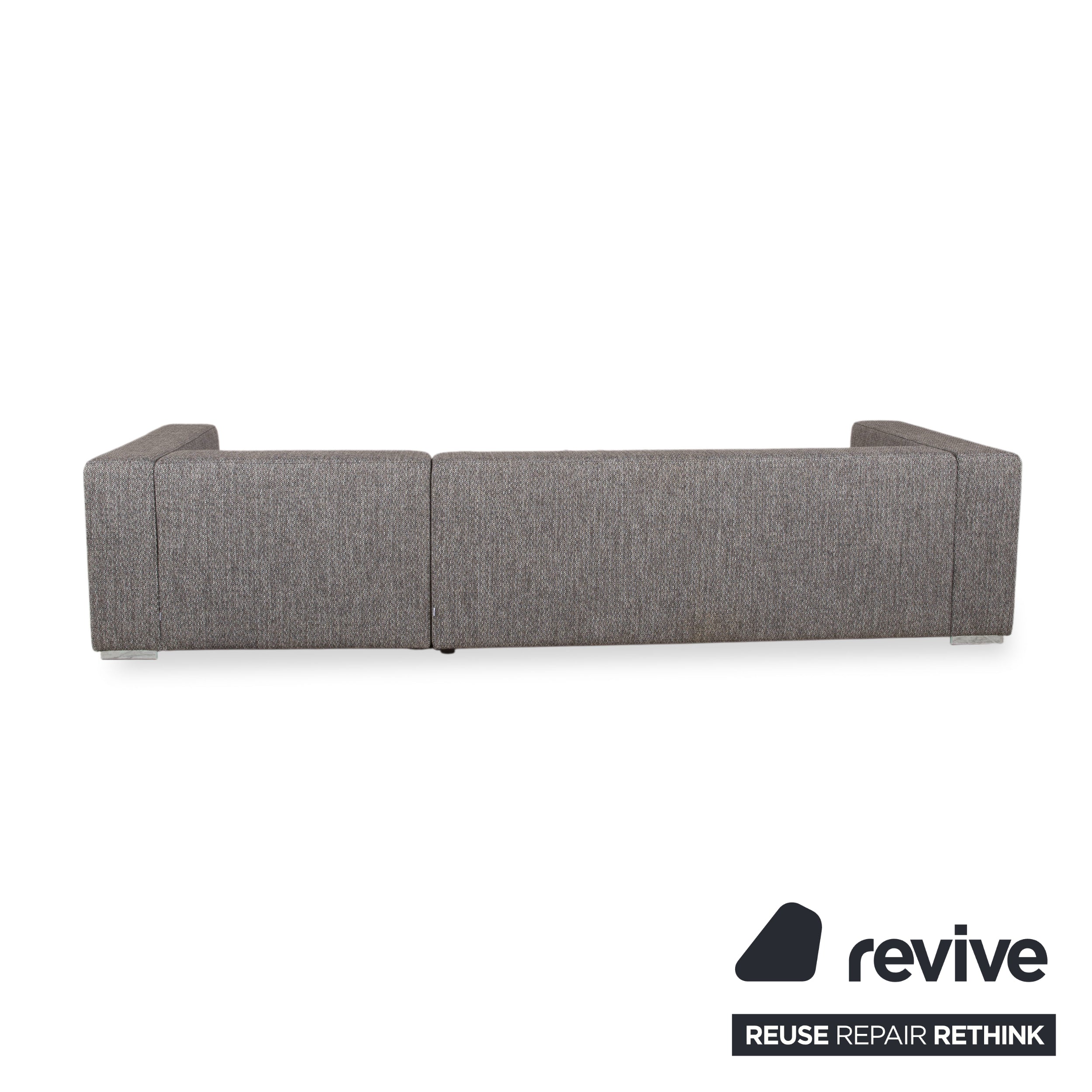 BoConcept Cenova Garnitur Stoff Ecksofa Hocker Grau Sofa Couch