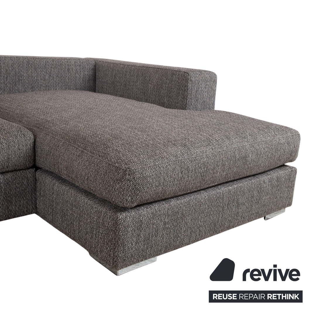 BoConcept Cenova Sofa Fabric Corner Sofa Ottoman Grey Sofa Couch